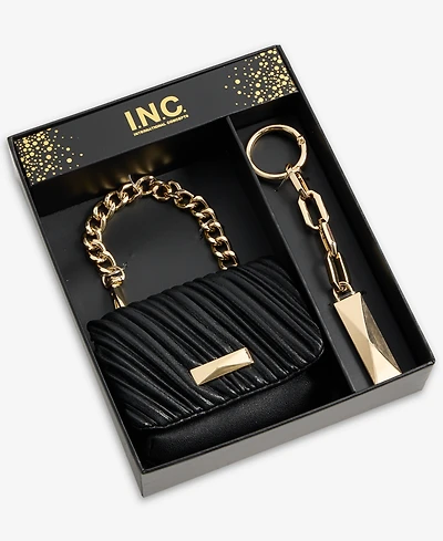 I.n.c. International Concepts Boxed Taylah Ruched Mini Bag Charm