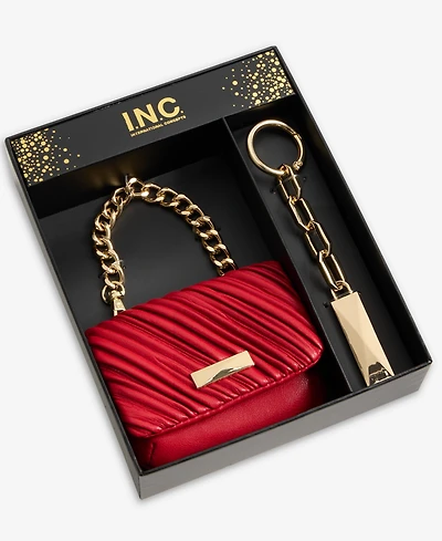 I.n.c. International Concepts Boxed Taylah Ruched Mini Bag Charm, Macy's Exclusive