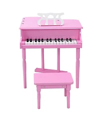 Musical Instrument Toy 30-Key Mini Grand Piano with Bench