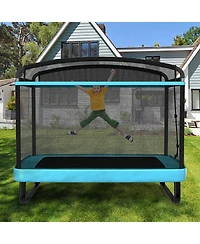 6 Feet Kids Entertaining Trampoline with Swing and Safety Fence