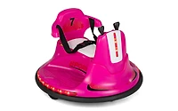 12V Kids Ride-On Bumper Car with Remote Control, Lights, and Music - Pink
