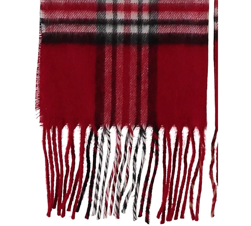 V. Fraas Men's Classic Plaid Cashmink Scarf