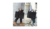 17 In Laptop Shoulder Bag Shockproof Computer Messenger Bag with Strap Laptop Briefcase Bag for Travel Work College