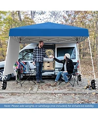 8 X 8 Feet Pop up Canopy Tent with 1 Sidewall and Portable Backpack