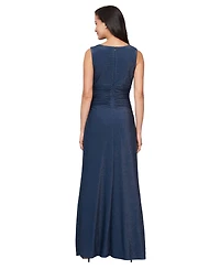 Sl Fashions Women's Empire Waist Open Knit Jacket Gown