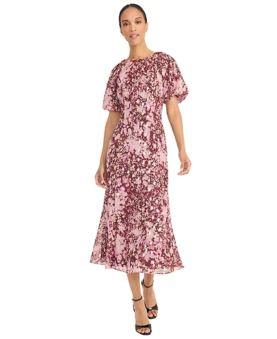 Maggy London Women's Puff Sleeve Midi Dresses