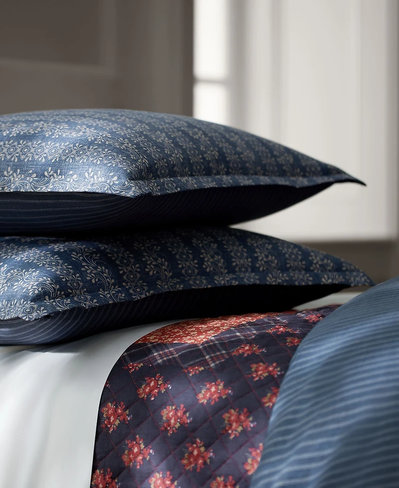 Lauren Ralph Lauren Gena Soft Cotton Reversible 3-Pc. Duvet Cover Set