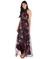 R & M Richards Women's Halter Neck Long Dress