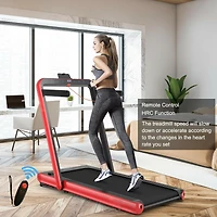 4.75HP 2-in-1 Folding Treadmill with Remote and App Control