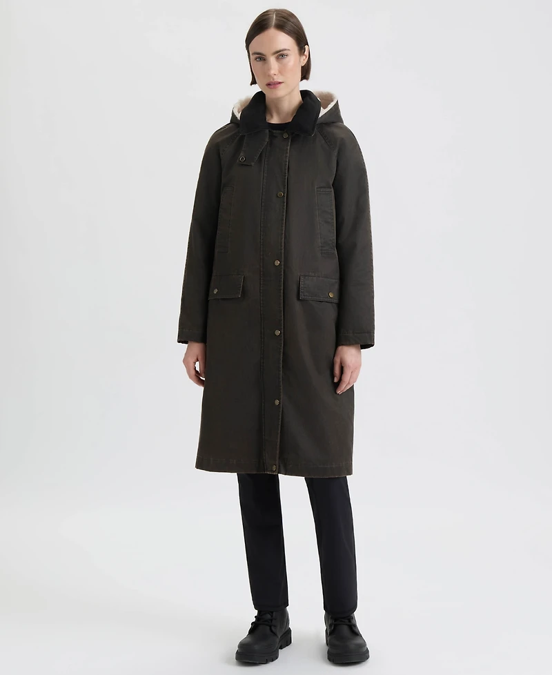 Hunter Women's Faux Fur-Lined Hood Coat