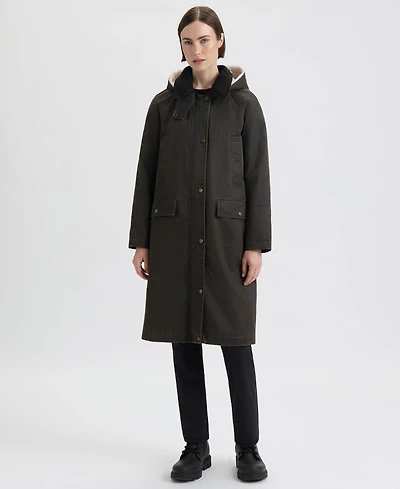 Hunter Women's Faux Fur-Lined Hood Coat