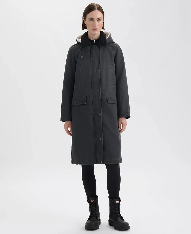 Hunter Women's Faux Fur-Lined Hood Coat