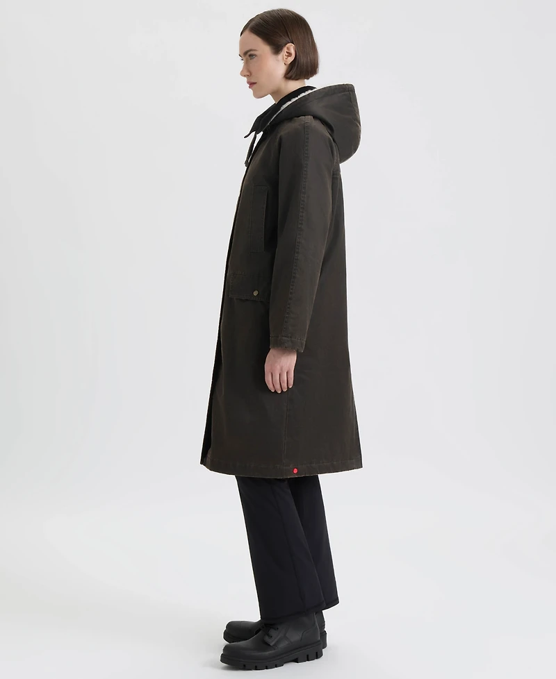 Hunter Women's Faux Fur-Lined Hood Coat