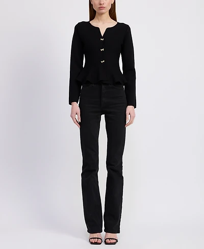En Saison Women's Idah Button Front Cardigan Sweater