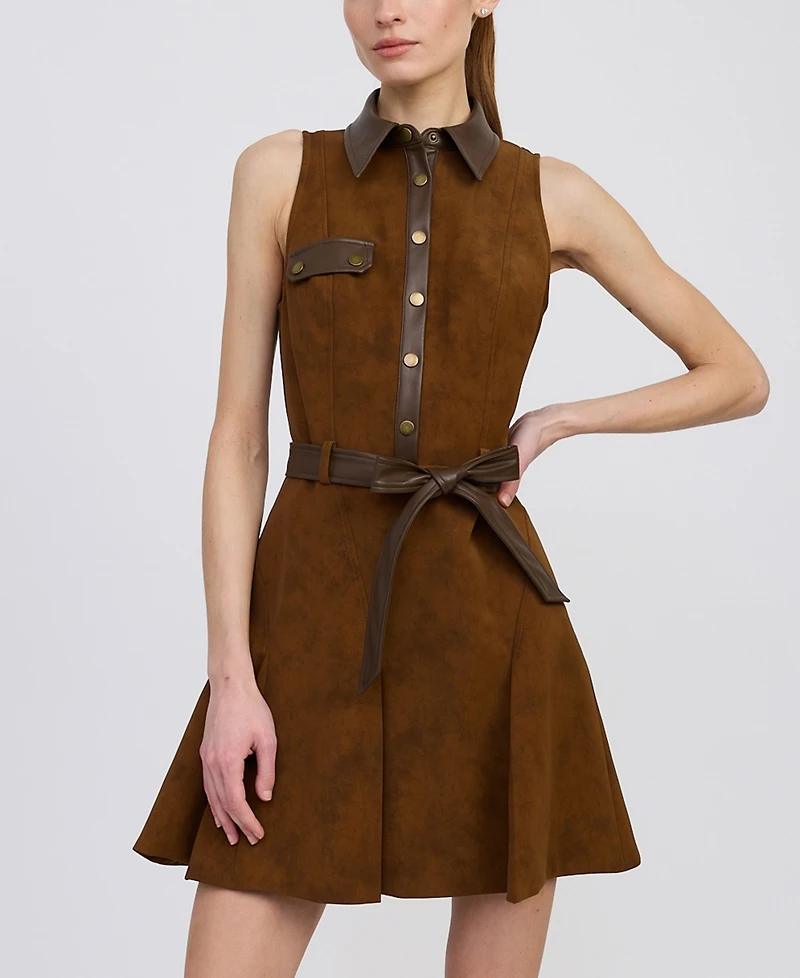 En Saison Women's Eloise Sleeveless A-Line Mini Dress