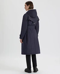 Hunter Women's Hooded Belt Trench Coat
