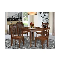 East West Furniture Dining Room Set Mahogany
