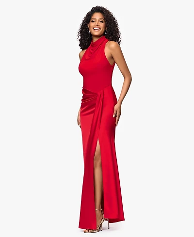 Betsy & Adam Women's Cowl Neck Dress