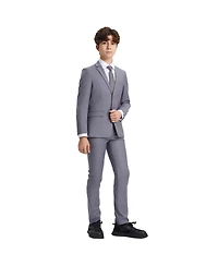 Stacy Adams Grey Stacy Adams 5 Pc Child - Big Boy Suits