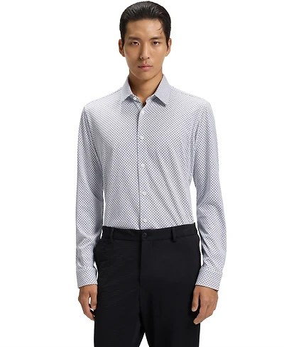 Boss by Hugo Men's Cotton Blend Slim-Fit Dress Shirt