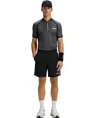 Boss by Hugo Men's Jersey Zip-Neck Slim-Fit Polo Shirt