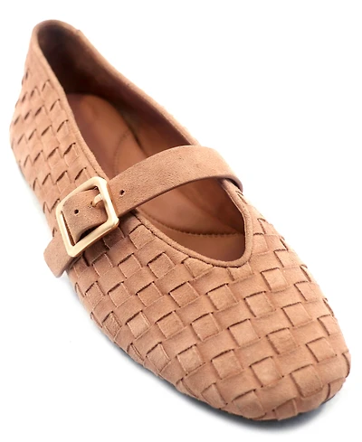 Gentle Souls Women's Winifred Woven Square Toe Flats