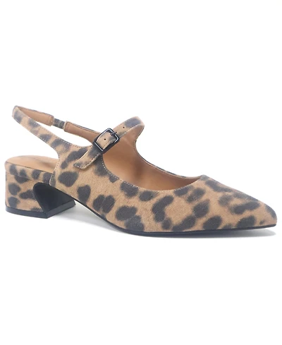 Gentle Souls Women's Gladys Fierce Felin Slingback Pumps