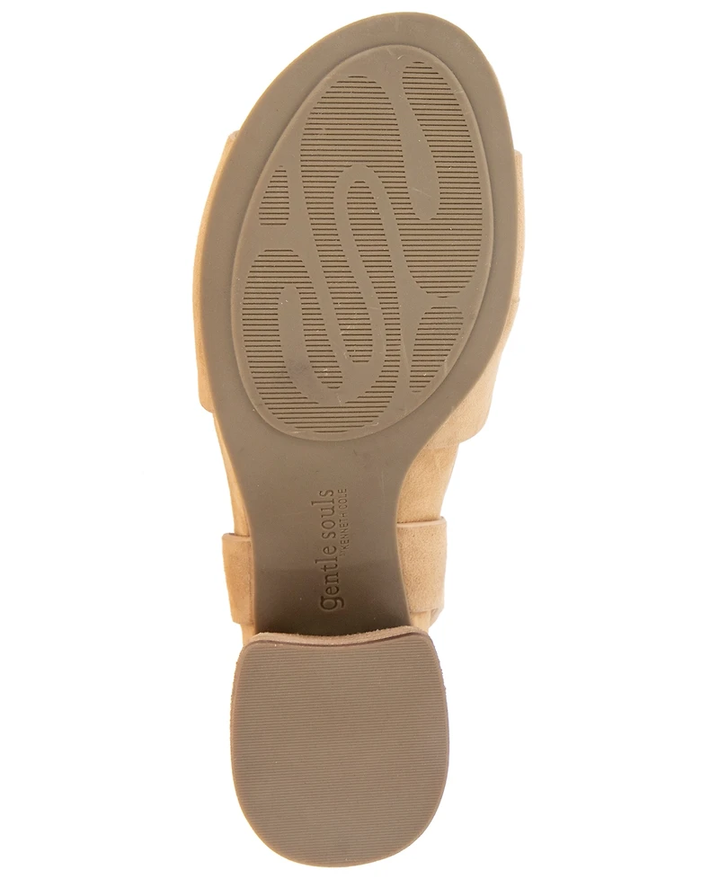 Gentle Souls Women's Mela Block Heel Dress Sandals