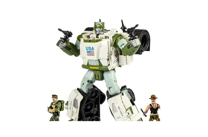 Transformers Autobot Kup Triple "T" with Sgt. Slaughter and Leatherneck | G.i. Joe | Transformers Collaborative