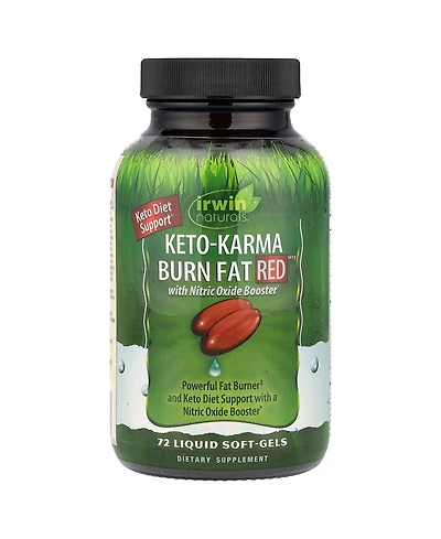 Irwin Naturals, Keto-Karma Burn Fat Red, 72 Count