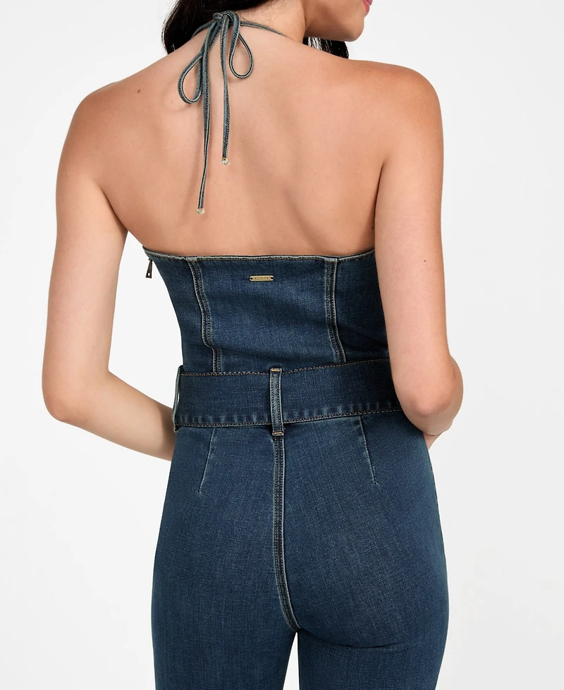 Guess Women's Rebel Halter Neck Jumpsuit