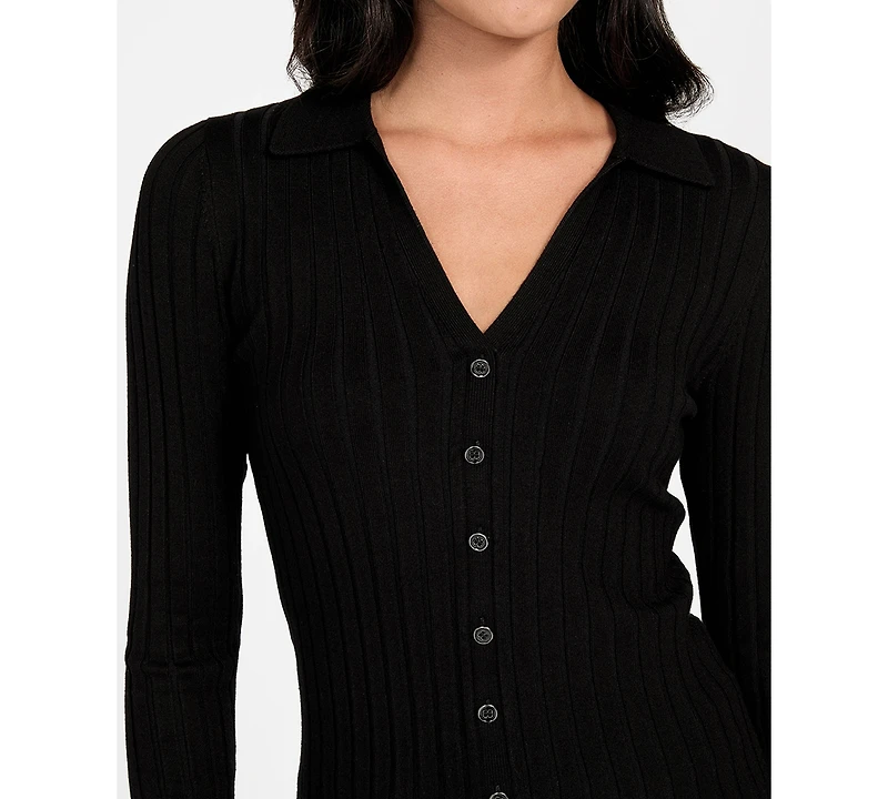 Guess Women's Long Sleeve Ribbed Miranda Sweater