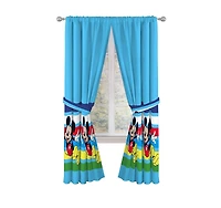 Sunny Side Up Mickey Mouse Curtains for Kids Bedroom 4-Piece Drape Set Pack of 2Pack of 2