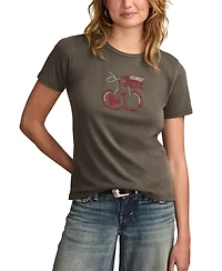 Lucky Brand Women's Very Cherry Coke Classic Crew Neck T-Shirt