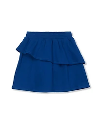 Lands' End Girls Tiered Fleece Skort