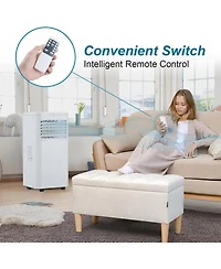 Gaomon 10,000 Btu Portable Air Conditioner - Quiet Cooling, Fan & Remote, Timer, Easy Installation, White, Cools up to 450 Sq. Ft