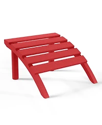 Outdoor Patio Hdpe Adirondack Ottoman Footrest