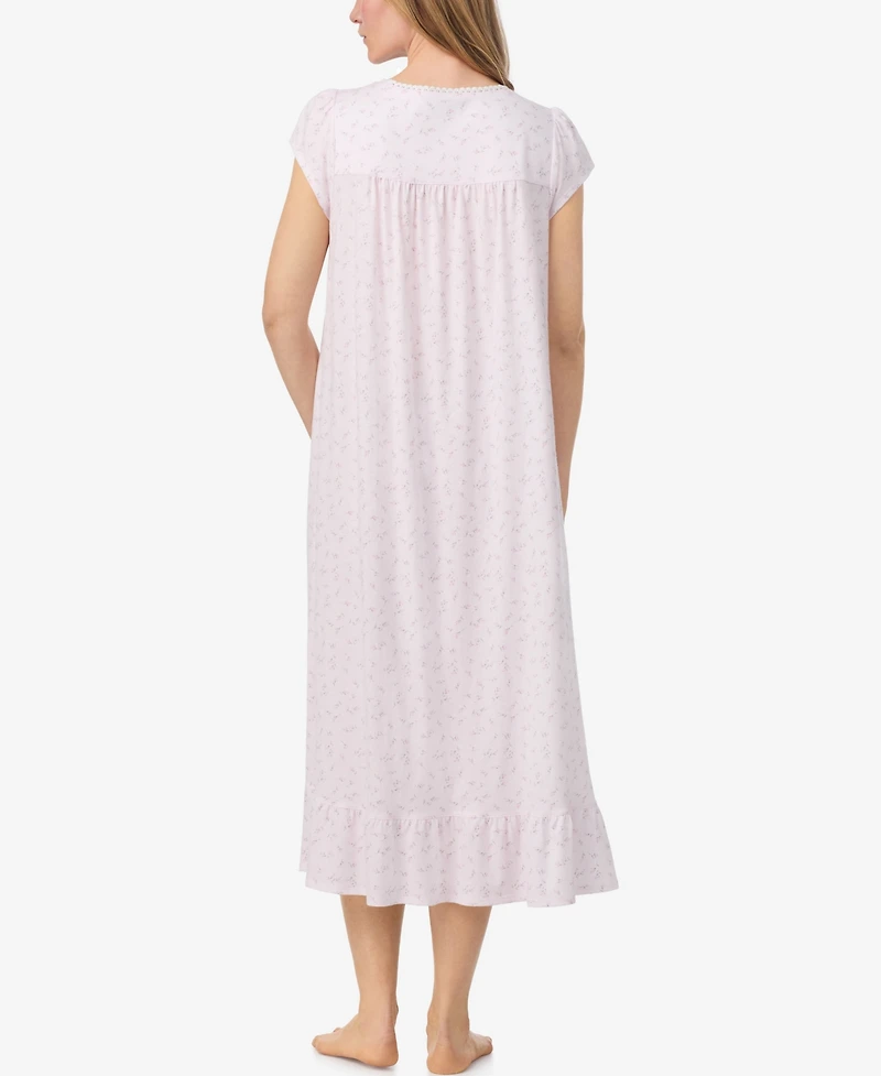 Eileen West Women's Cap Sleeve Long Nightgown