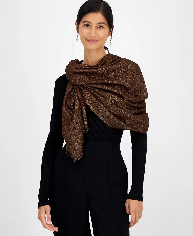 I.n.c. International Concepts Women's Shimmer Wrap Scarf, Created for Macy's