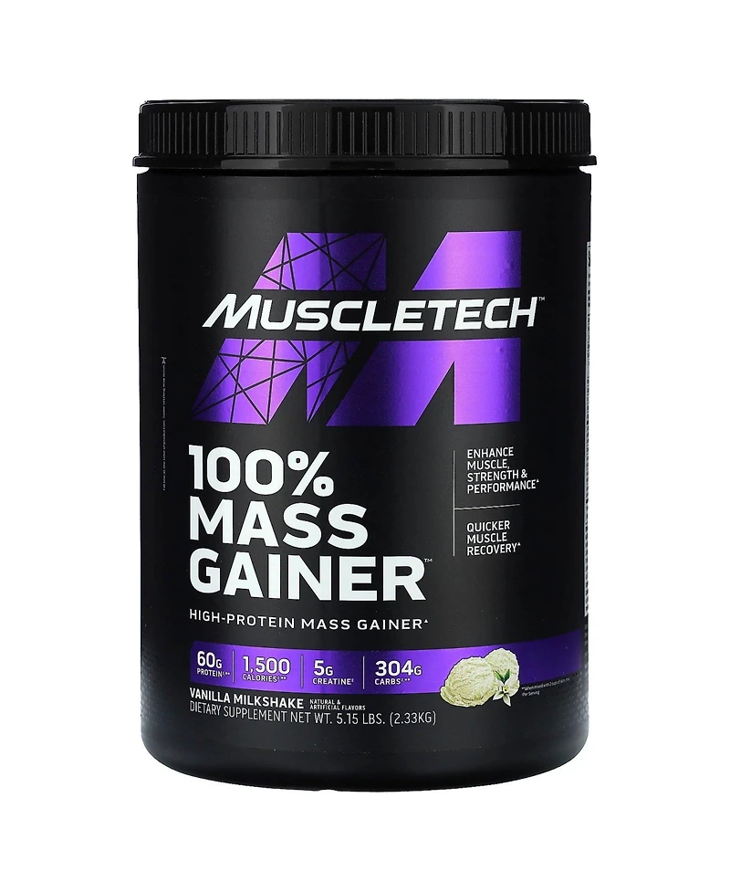 Mass Gainer MuscleTech 100% Mass Gainer Protein Powder Protein Powder for Muscle Gain Whey