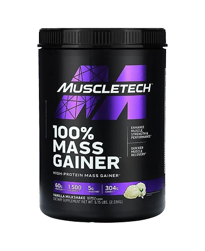 Mass Gainer MuscleTech 100% Mass Gainer Protein Powder Protein Powder for Muscle Gain Whey