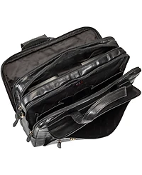 Mancini Men's Triple Compartment Briefcase