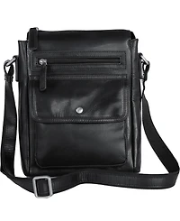 Mancini Men's Everyday Leather Crossbody Bag