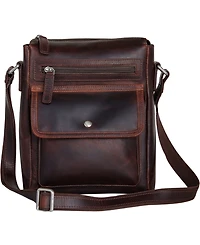 Mancini Men's Everyday Leather Crossbody Bag