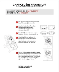 Deux par Deux Baby Unisex Evolutive Baby Footmuff Designed for Car Seat and Stroller Black - Baby|Toddler