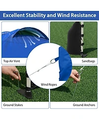 10 X 10 Ft Pop up Canopy Tent with 1 Sidewall and Wheeled Bag