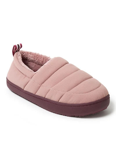 Dearfoams Women's Fern Ripstop Closed Back House Slipper