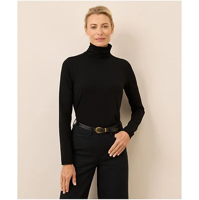 Pact Luxe Stretch Jersey Slim Turtleneck