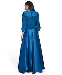 Jessica Howard Women's Petite 3/4-Sleeve Dress