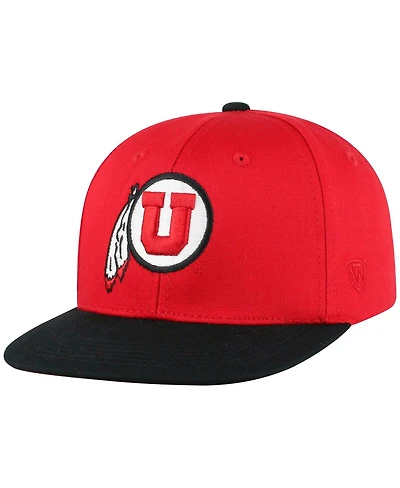 Top of the World Big Boys and Girls Red Utah Utes Victory Maverick Snapback Hat